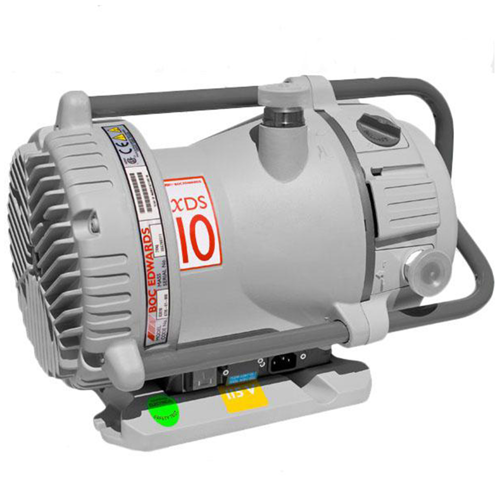 Edwards XDS10, 6.5 CFM (184 L/M) dry scroll pump, Inlet NW25, 1Ø, 115/230, 50/60 Hz, 45 mTorr Base Pressure