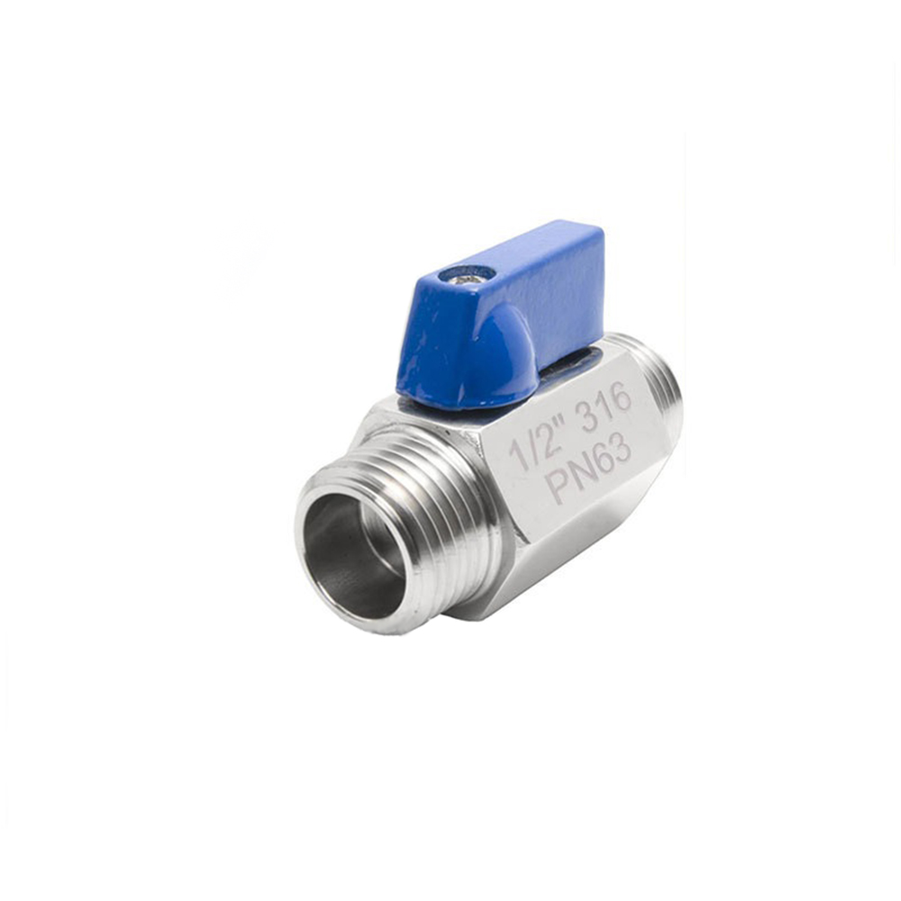 316 Stainless Steel Mini Ball Valve Double Outer Wire 1/2″