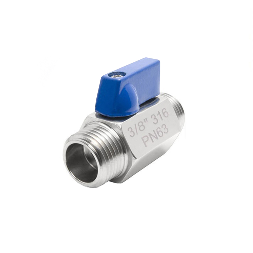 316 Stainless Steel Mini Ball Valve Double Outer Wire 3/8″