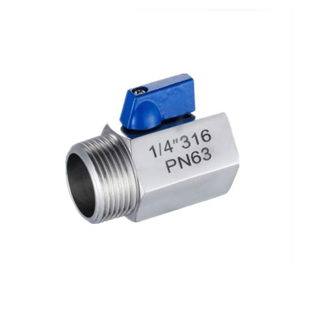 316 Stainless Steel Mini Ball Valve Inner&Outer Wire 1/4″