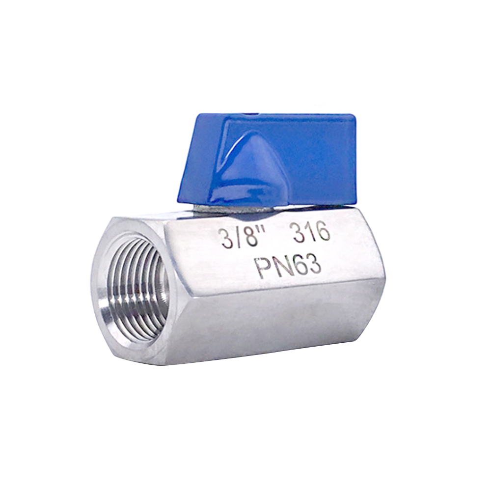 316 Stainless Steel Mini Ball Valve Double Inner Wire 3/8″